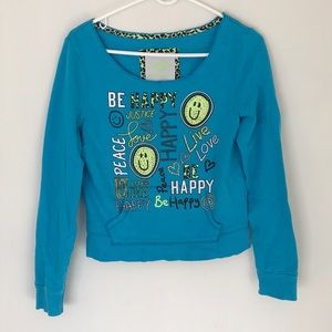 Justice Girl's Pullover Sweater Blue Size 16
